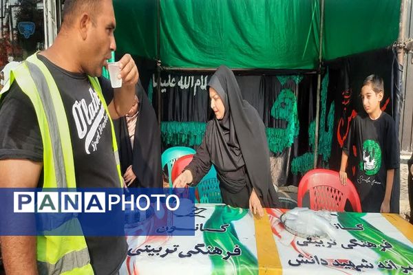  حضور جاماندگان حسینی در مرزهای خوزستان