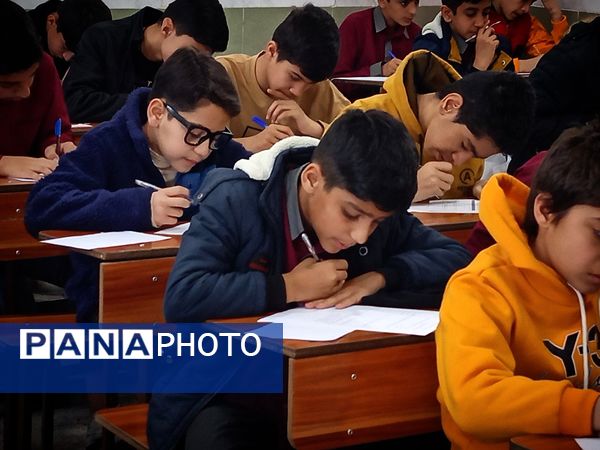 امتحانات نوبت اول در دبیرستان میثاق 