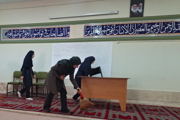 از خانه تکانی نمازخانه مدرسه تا رسیدن به اوج معنویت و نشاط 