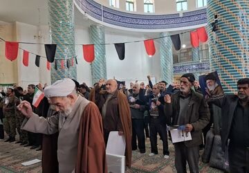 روایت خبرنگار پانا روستای علی آباد از آئین باشکوه نمازجمعه