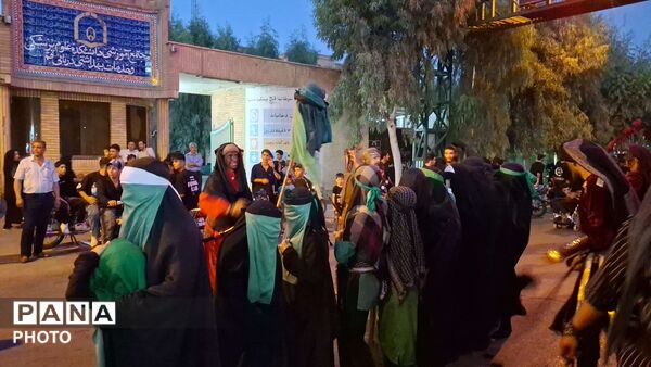 مراسم علَم کشی و کاروان نمادین اسرای کربلا در قم