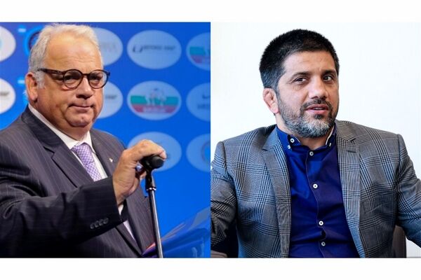 گفت‌وگوی علیرضا دبیر با لالوویچ رئیس اتحادیه جهانی کشتی