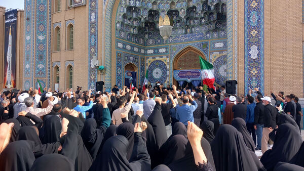 خاکسپاری شهید «اسماعیل شاکری» در مسجد جمکران