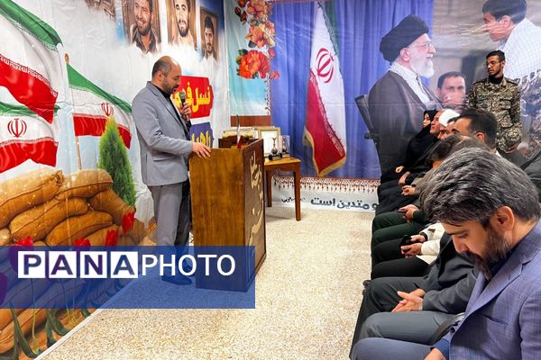 افتتاح یادمان شهدای دانش آموزی در مدرسه تسنیم پردیس