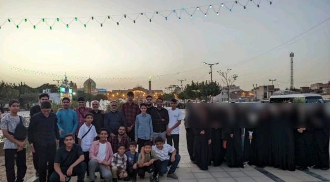 اردوی معنوی بسیجیان ریحانه و لاسجردی ها در حرم حضرت عبدالعظیم