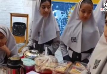 بازارچه دانش‌آموزی در دبستان راه اندیشه چابهار