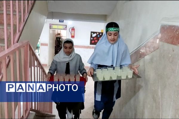 عطر حرم رضوی در رباط‌کریم پیچید؛ پرچم‌گردانی خادمان امام رضا (ع) در مدرسه شهید آقچه‌لو