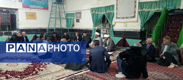 نشست مسئولان و هیات امنای مسجد صاحب الزمان (عج) روستای گزکوه 