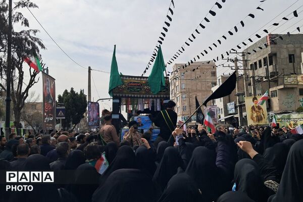 تشییع پیکر مطهر شهدای وطن در گلزار شهدای شهرستان ملارد