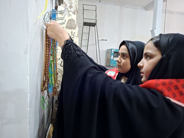 مراسم اعتکاف دانش آموزی آموزشگاه مریم سنگان شهرستان رشتخوار