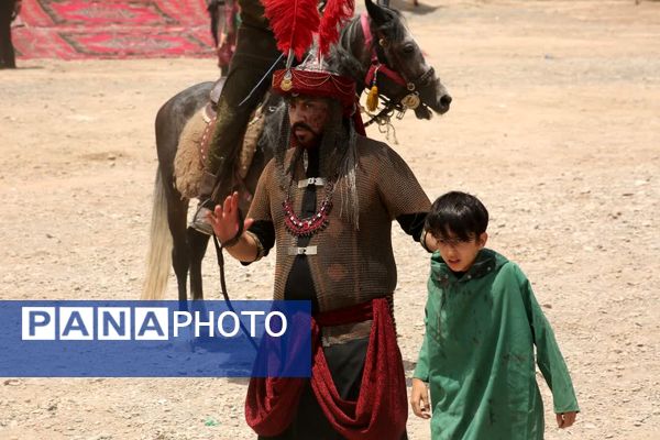 مراسم خیمه سوزی هیات «خیام الحسین» در قم