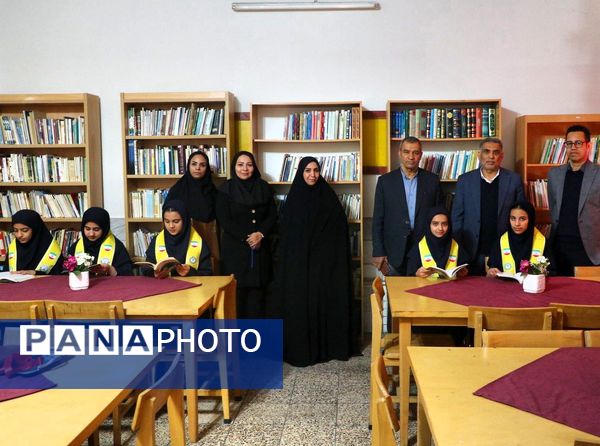 افتتاح کتابخانه دبیرستان علی افشار نژاد ناحیه ۶