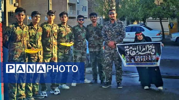 استقبال از پیکر شهید خوشنام در یازده مدرسه اشتهارد