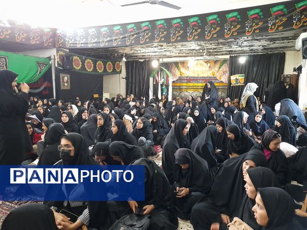 اعزام دانش‌آموزان دختر آشخانه به اردوی راهیان نور