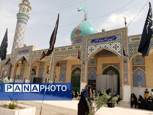 دسته عزاداری شهر جعفریه قم در سالروز شهادت امام جعفر صادق(ع)