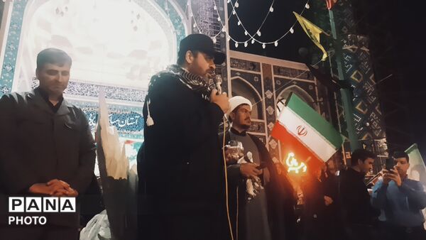 چهل و پنجمین شب از تجمعات مردمی در بی بی شطیطه شهرستان نیشابور 