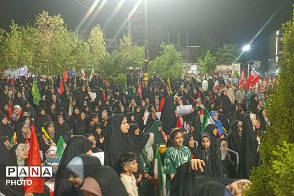  حضور پرشور مردم شهرستان مقدس پیشوا در تجمعات شبانه 