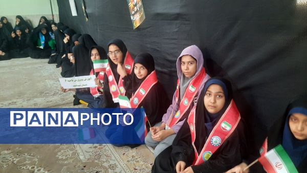 مراسم هفتمین روز شهادت‌ سید مقاومت در ناحیه۶ مشهد 