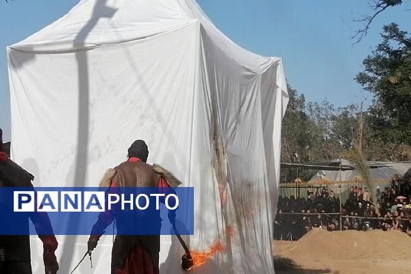 مراسم آیینی خیمه سوزان سنت هرساله مردم مشهد