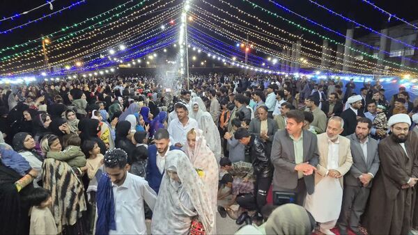 دوازدهمین جشن ازدواج آسان ۲۰ زوج جوان در رودبار کرمان