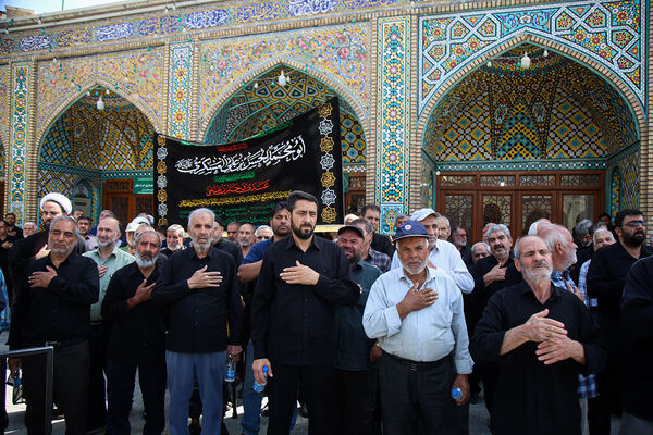 مراسم عزاداری سالروز شهادت امام حسن عسگری(ع) در قم
