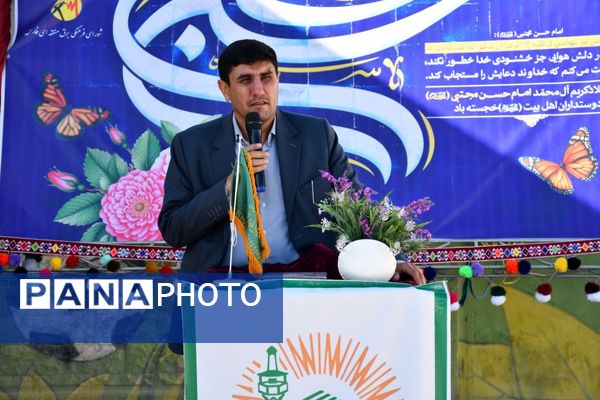  برگزاری مراسم جشن و افطاری با شکوه در دبستان عشایری حاجیه خانم رباب امامی