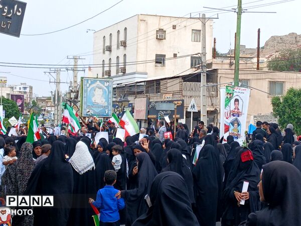 میناب در روز قدس؛ فریاد همبستگی و استکبار ستیزی در شهر مقاومت و ایثار