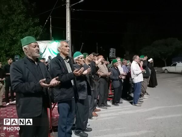 حضور خودجوش  مردم شهر بار در سومین شب ماه محرم  در حسینیه شهدای شهر بار 