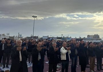 شکوه حضور مردم مهاجران در نماز عید فطر