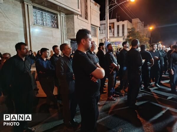 همراهی هیات زینب کبری(س) با کاروان نمادین اسرای کربلا