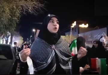 اجتماع شبانه مردم نیروگاه قم در تجدید میثاق با آرمان های رهبر شهید
