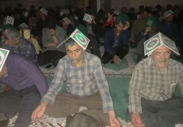 مراسم اولین شب احیا در شهر کلاته رودبار