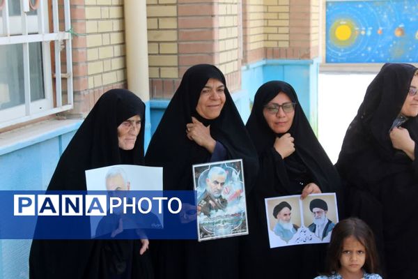 حضور مردم ولایت‌مدار شهرستان فراشبند پای صندوق‌های رای