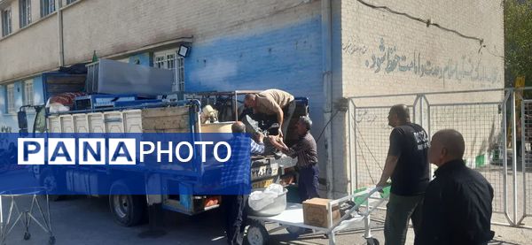 اعزام خادمیاران رضوی شهرستان فلاورجان به مشهد مقدس و برپایی موکب در میدان شهدا شهر مشهد