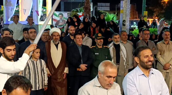 حضور پرشکوه مردم کوهدشت در صدمین شب اجتماعات