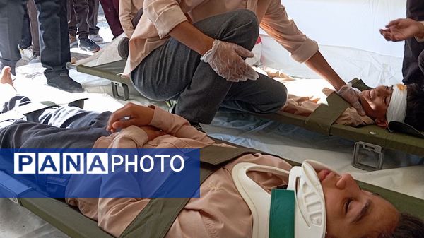 نواخته شدن زنگ پدافند غیرعامل در مدارس بشاگرد