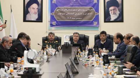 نشست فرمانده سپاه امام صادق (ع) با رؤسای آموزش‌وپرورش استان بوشهر برگزار شد