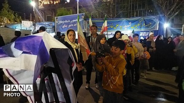 موکبی به رنگ مقاومت و دشمن ستبزی ویژه کودکان نیشابوری