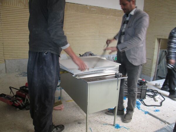 اجرای عملیات عمرانی در مدرسه‌ ابتدایی روستای مارکده