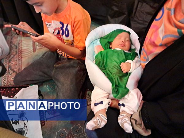 مراسم شیرخوارگان حسینی در حسینیه عاشقان ثارالله قائمشهر