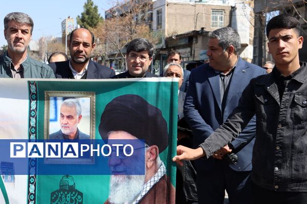 طنین فریاد قدس در خیابان‌های تربت حیدریه 