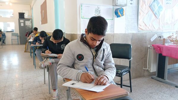 آغاز آزمون‌های نوبت اول در دبیرستان نمونه دولتی شهید حاج قاسم سلیمانی بن