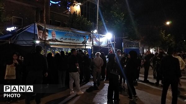 موکب شهدای روستای آهوان در چهارمین شب ماه محرم ۱۴۰۵