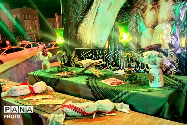 مراسم چهلمین روز شهادت دانش آموزان مدرسه شجره طیبه میناب در پردیس