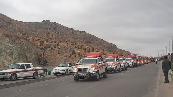 رژه ناوگان خودرویی آتش‌نشانی مشهد 