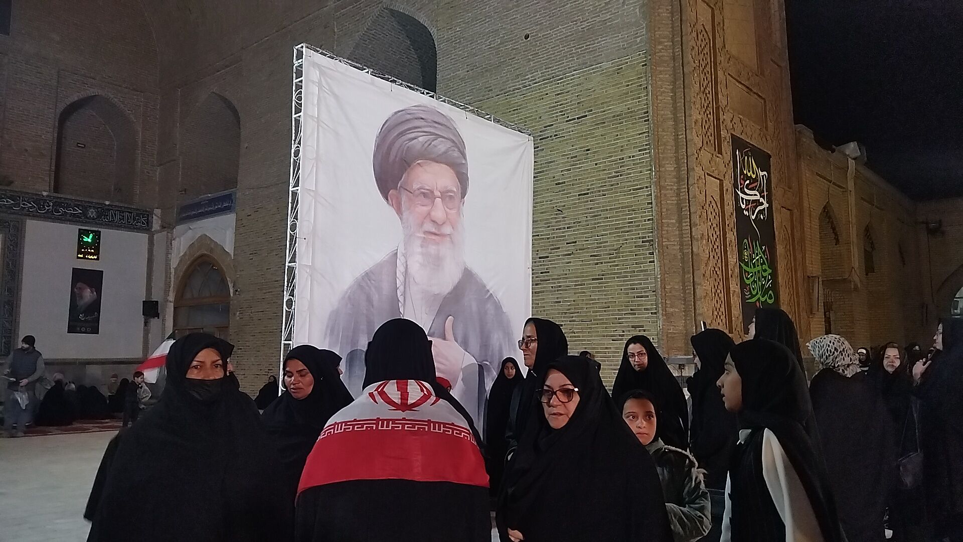 مراسم عزاداری برای شهادت امام خامنه ای در نیشابور 