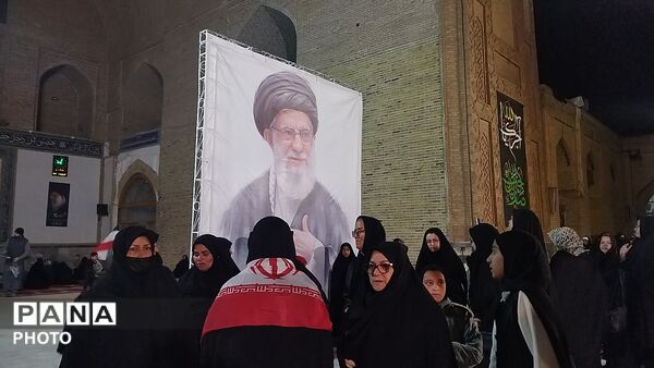 مراسم عزاداری برای شهادت امام خامنه ای در نیشابور 