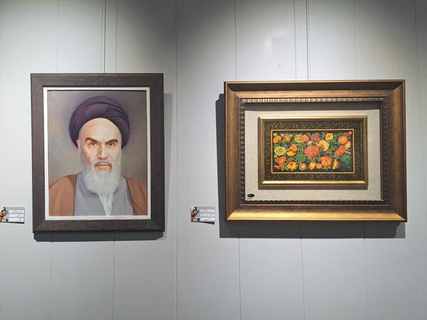 نمایشگاه آثار هنری تجسمی بسیج هنرمندان قم