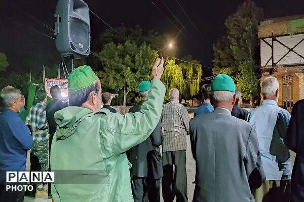مراسم عزاداری ششمین شب از ماه محرم الحرام در حسینیه شهدای شهر بار
