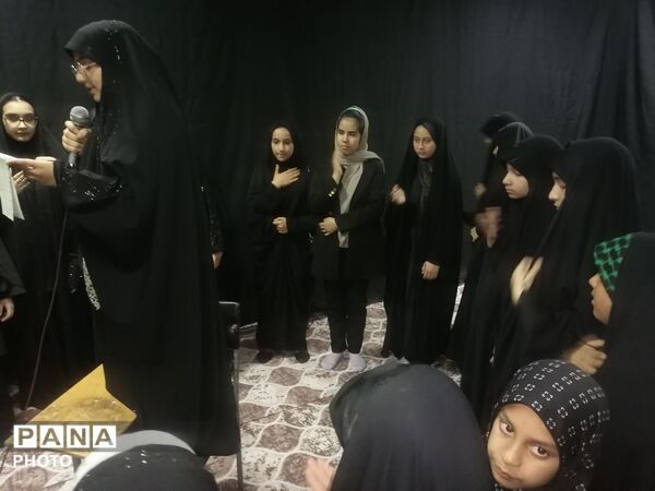 مراسم هفتمین شب عزاداری اباعبدالله الحسین در کانون عاطفه کاشمر
